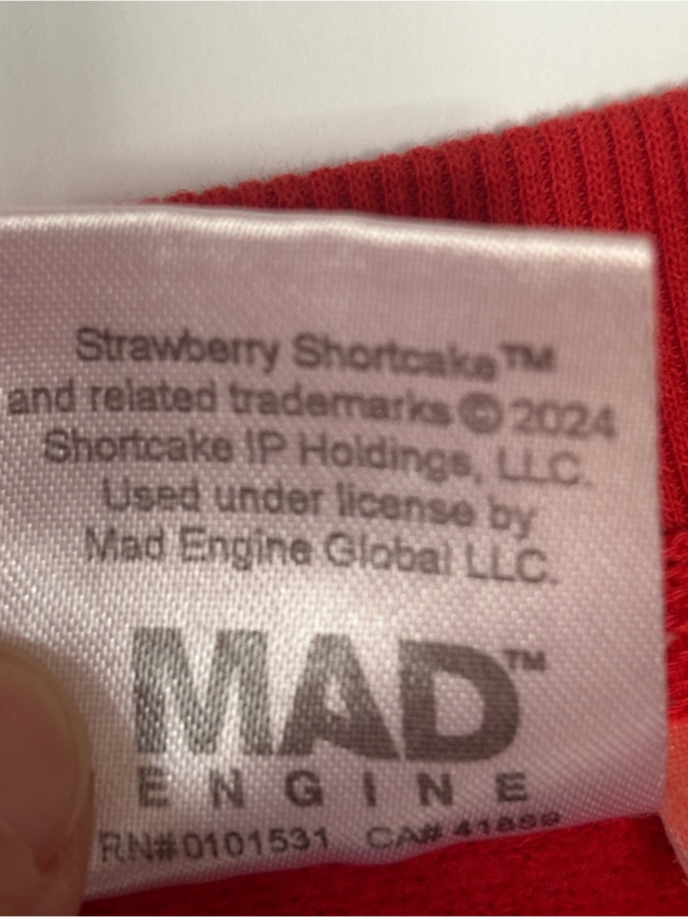 Strawberry‎ Shortcake Red Graphic Sweatshirt Women’s XL - Picture 6 of 9
